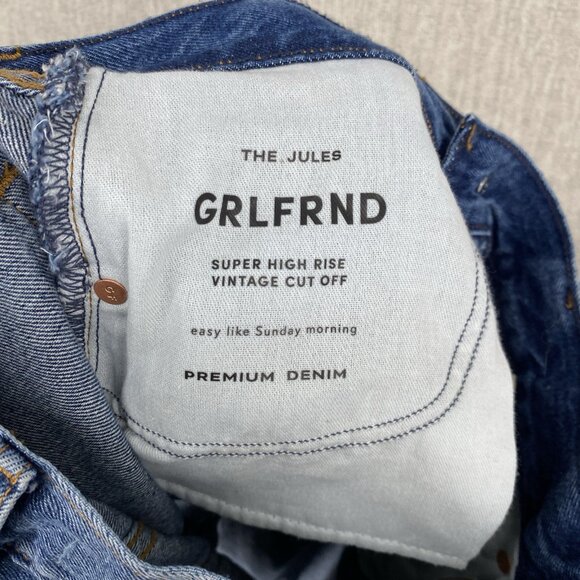 GRLFRND Jean Shorts 26 Jules Super High Rise‎ Cut Off Button Fly NEW - Picture 8 of 12